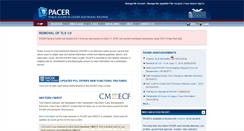 Desktop Screenshot of pacer.gov